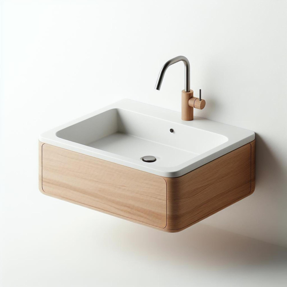 Fixed directly to the wall, saving space and ideal for compact bathrooms